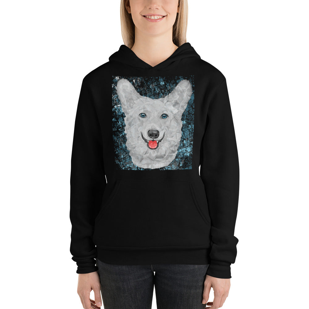 DOG HUSKY BLEU EYES  Unisex hoodie