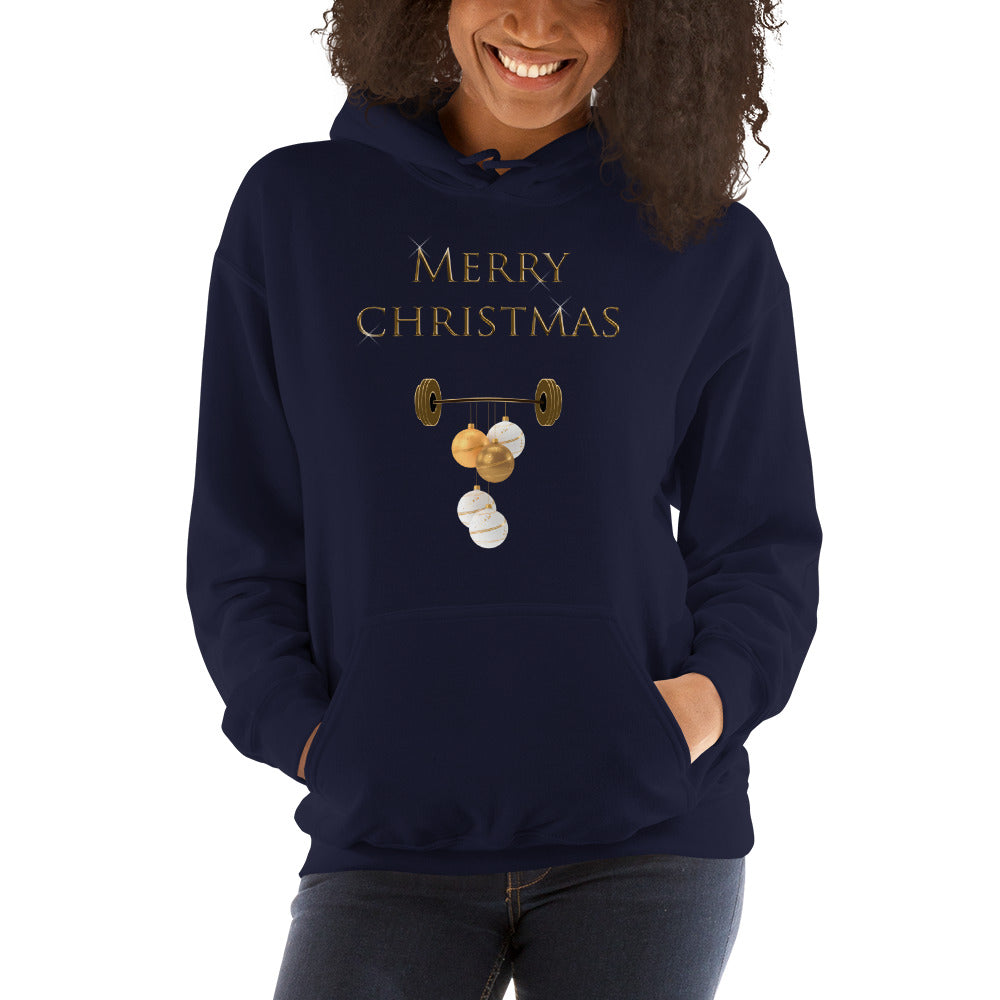 Merry Christmas Fitness lovers Hooded Sweatshirt