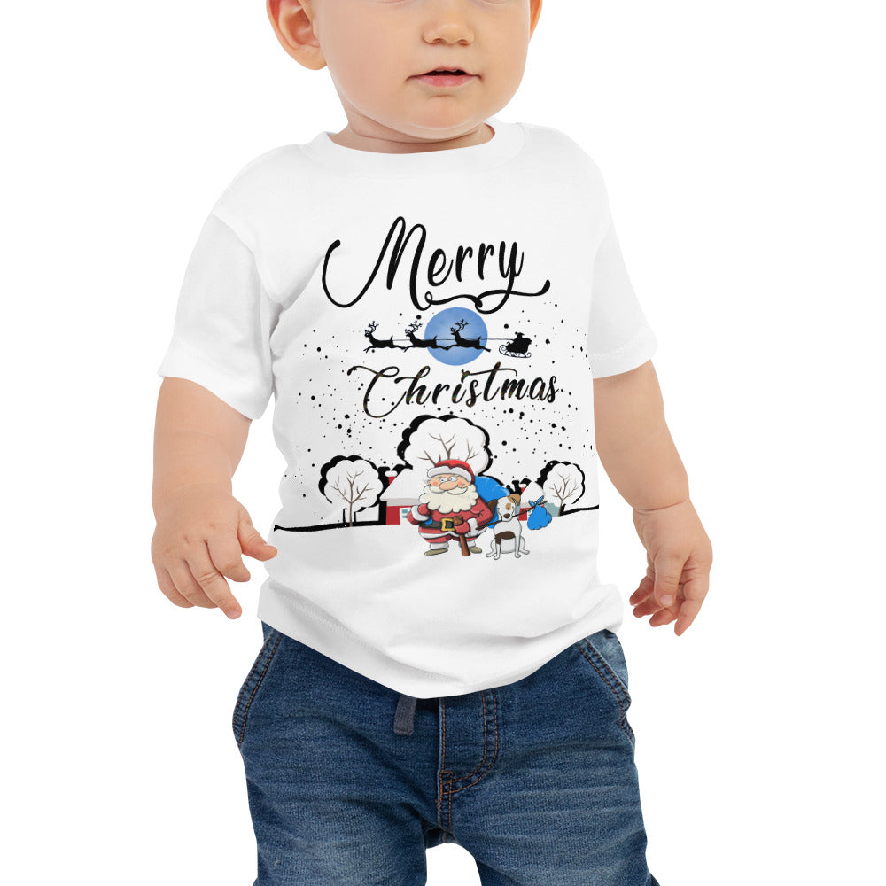 Merry Christmas Baby Jersey Short Sleeve Tee